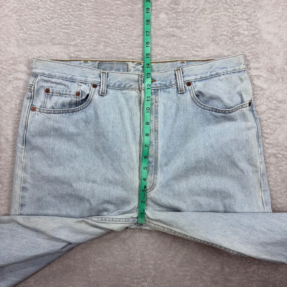 Vintage Levi's 501 Jeans Mens 40x32 Light Blue USA Made 90s Straight Leg Denim